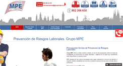 Desktop Screenshot of grupompe.es